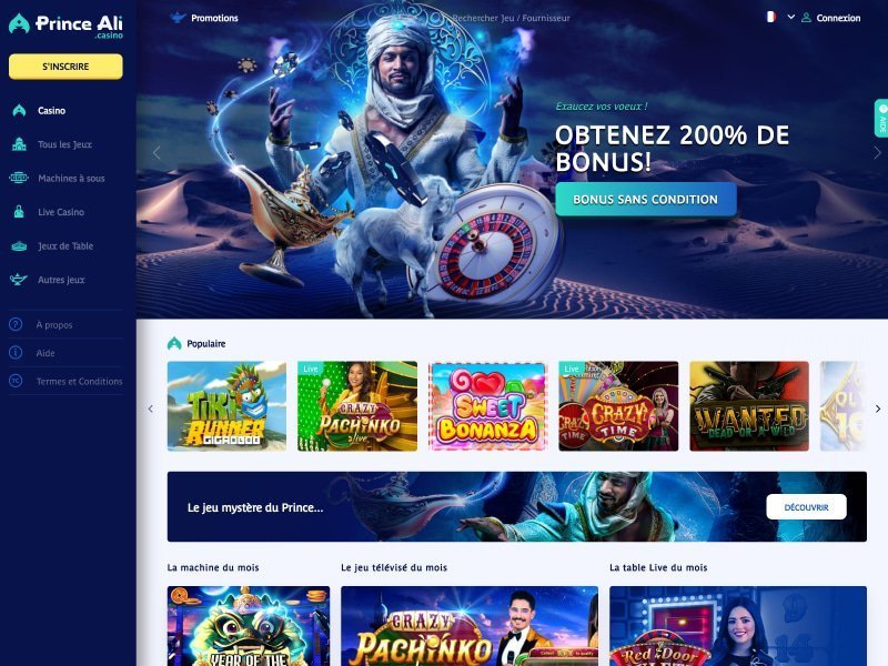 Le Prince Ali Casino En Ligne : Un Monde de Jeux Exotiques Offert en France